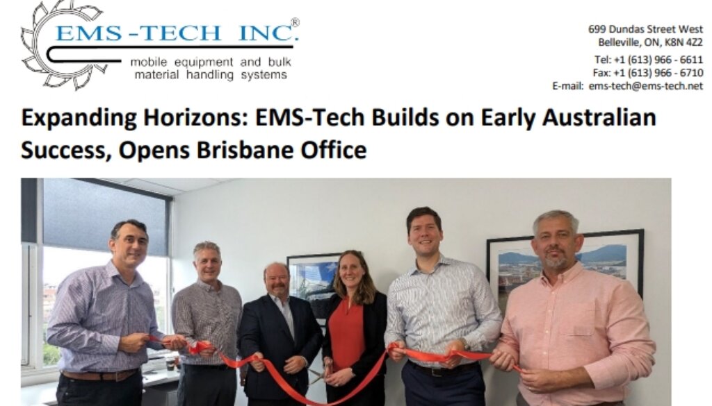 EMS-Tech Expands into Australia